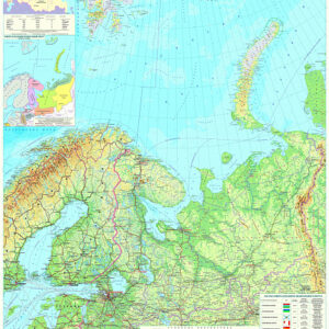 Опубликована общегеографическая карта «Северо-Западный федеральный округ» в масштабе 1:2 000 000
